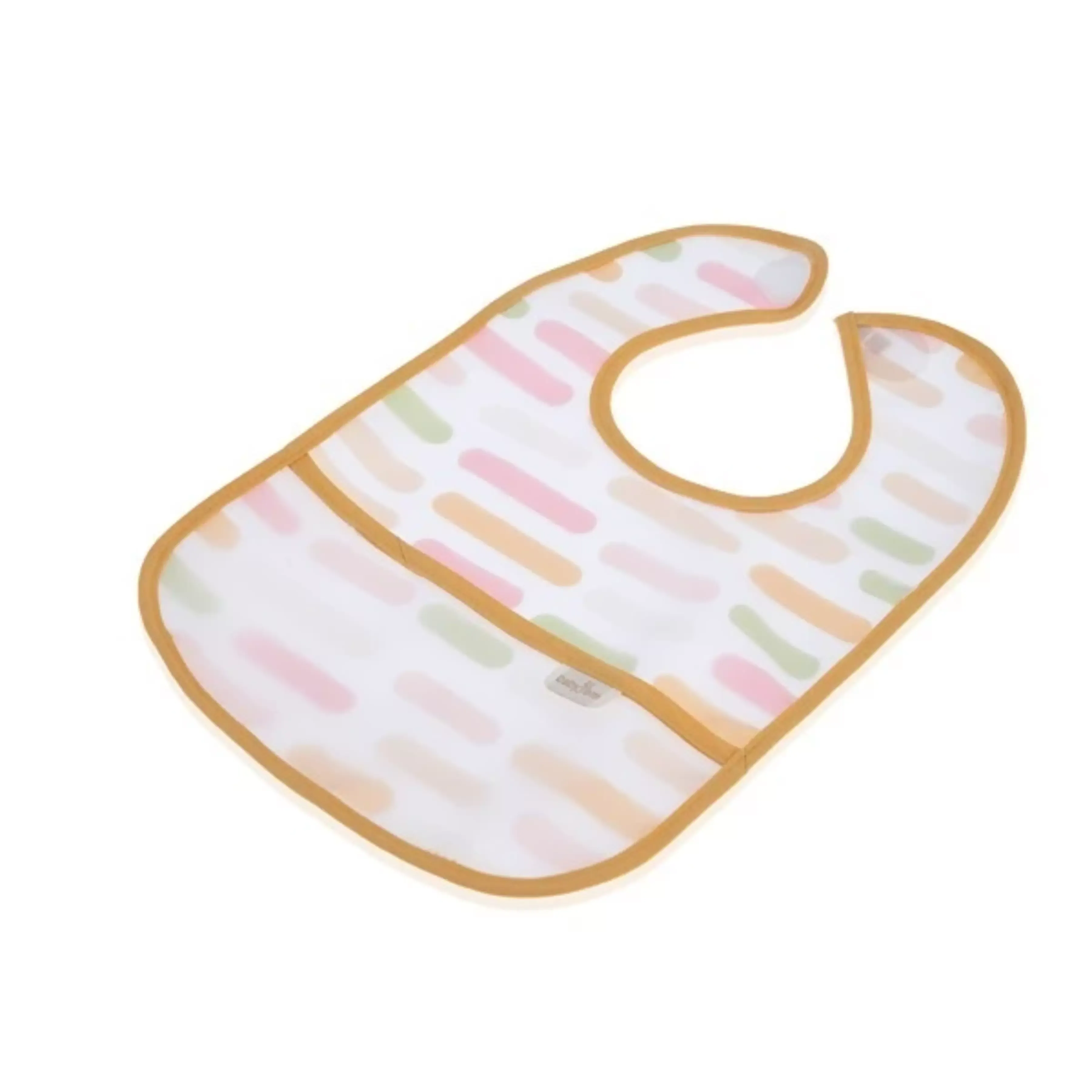 BabyJem Stripes Double Sided Waterproof Baby Bib , 6 - 24 months - Pastel product thumbnail 7