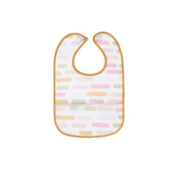 BabyJem Stripes Double Sided Waterproof Baby Bib , 6 - 24 months - Pastel product thumbnail 3