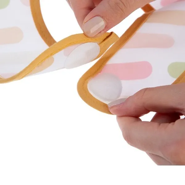 BabyJem Stripes Double Sided Waterproof Baby Bib , 6 - 24 months - Pastel product thumbnail 5