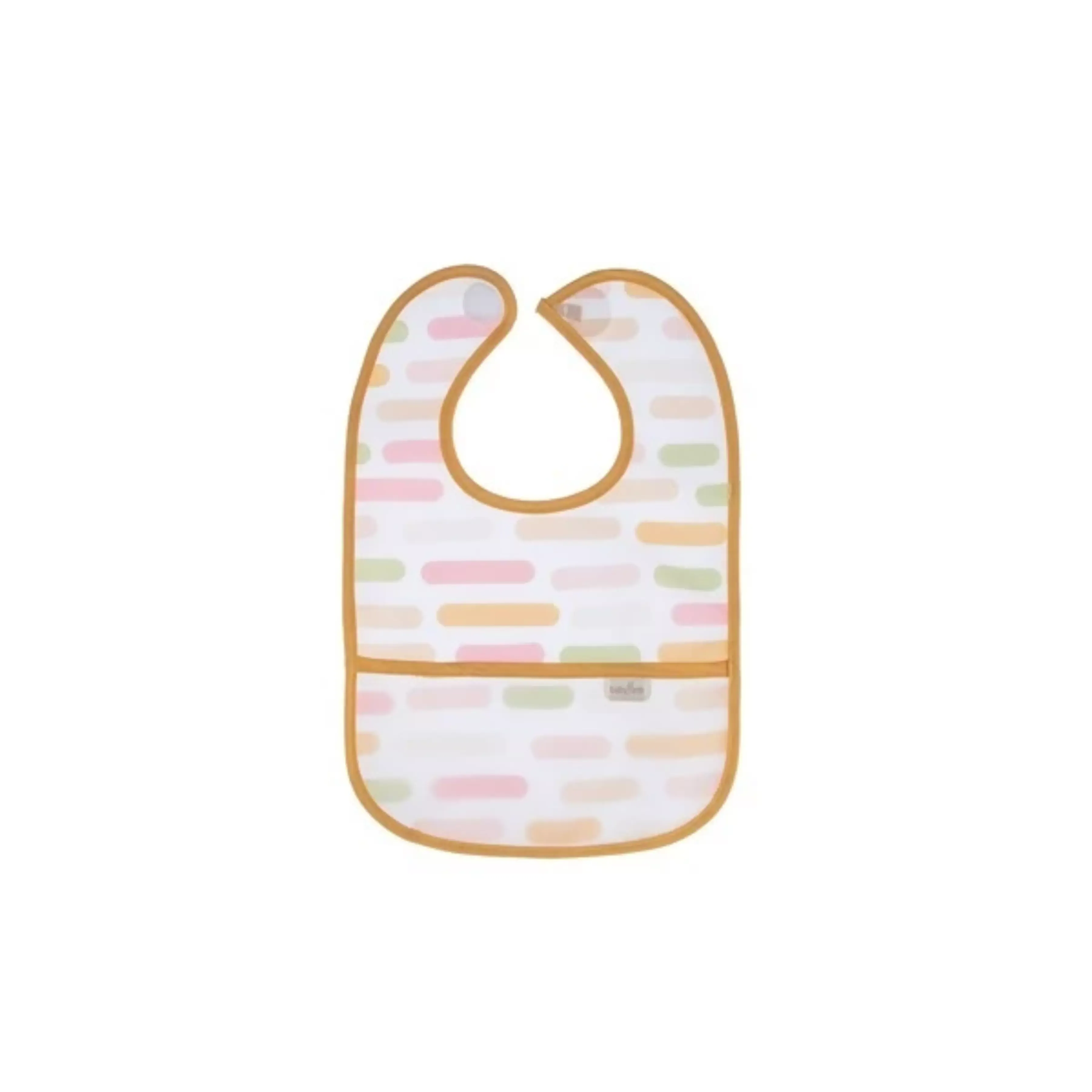 BabyJem Stripes Double Sided Waterproof Baby Bib , 6 - 24 months - Pastel product thumbnail 6