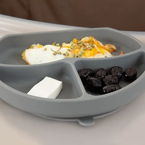 Babyjem Silicon Feeding Set - Grey product thumbnail 2