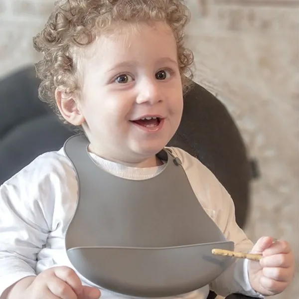 Babyjem Silicon Feeding Set - Grey product thumbnail 3