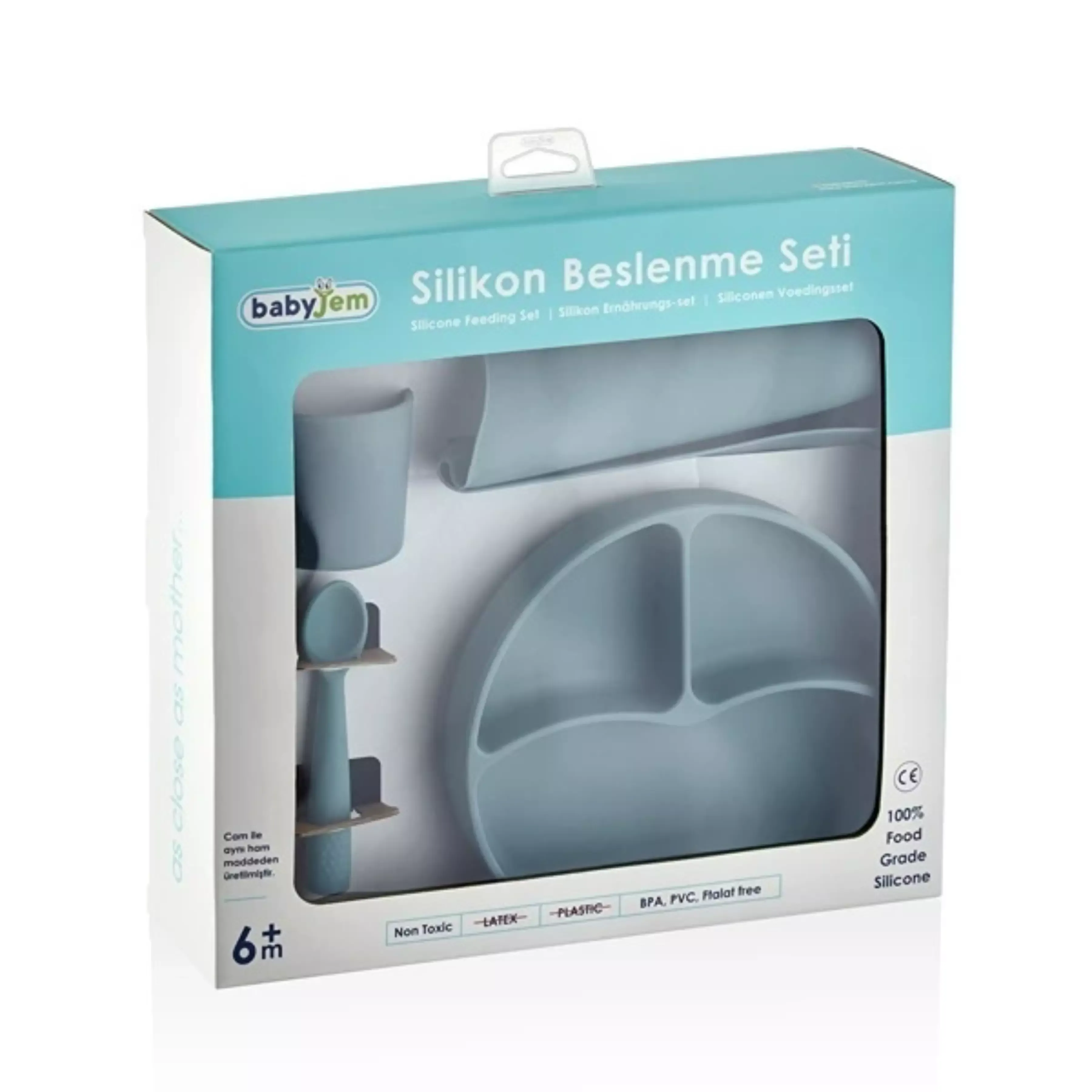 Babyjem Silicon Feeding Set - Mint product thumbnail 10