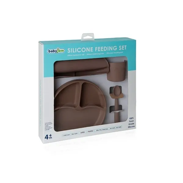 Babyjem Silicon Feeding Set - Latte product thumbnail 7