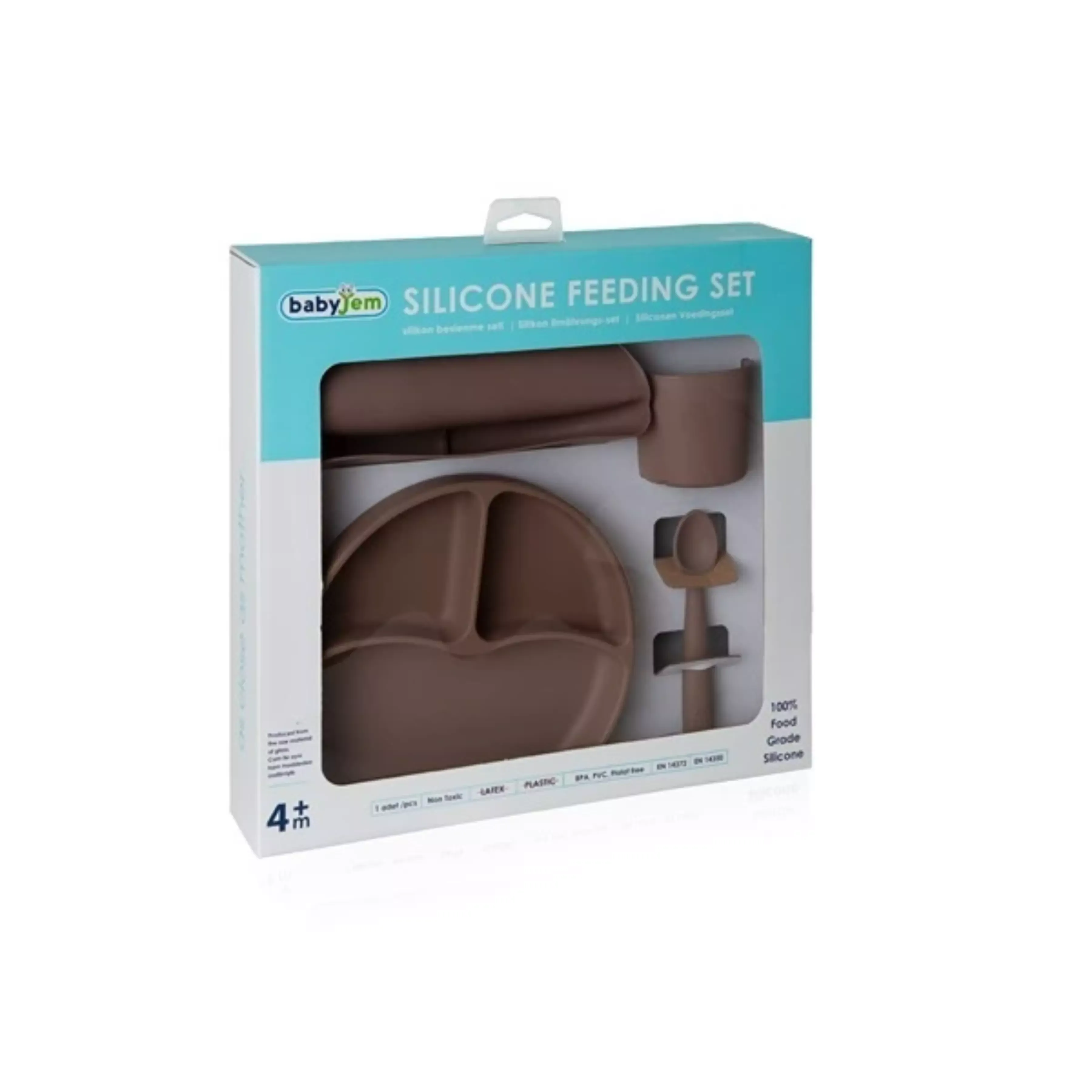 Babyjem Silicon Feeding Set - Latte product thumbnail 14