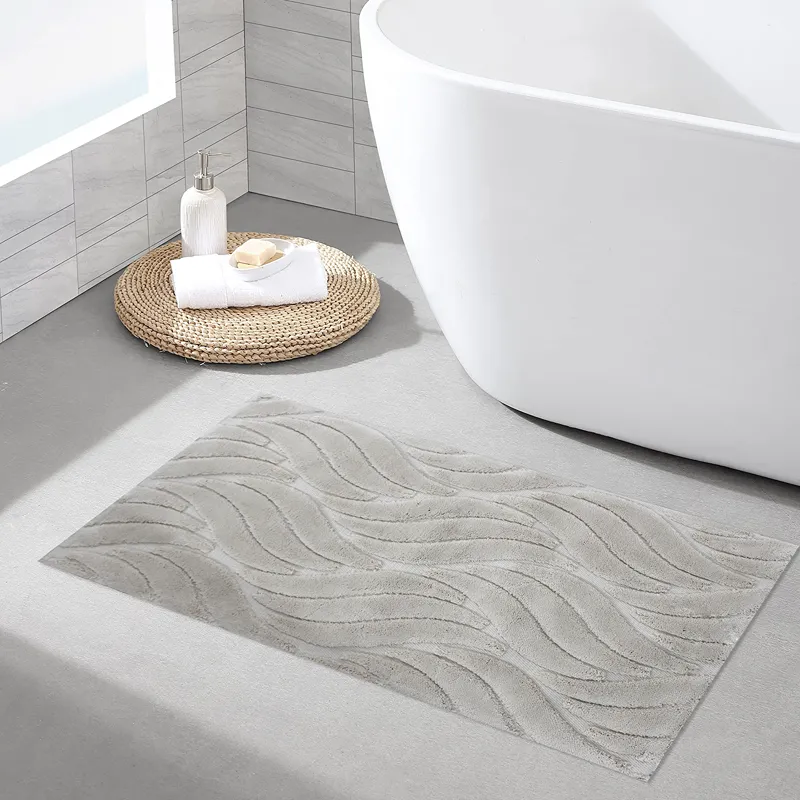 Nova Home Jupen Cotton Bath Rug - Beige (Available In Sizes) product thumbnail 3