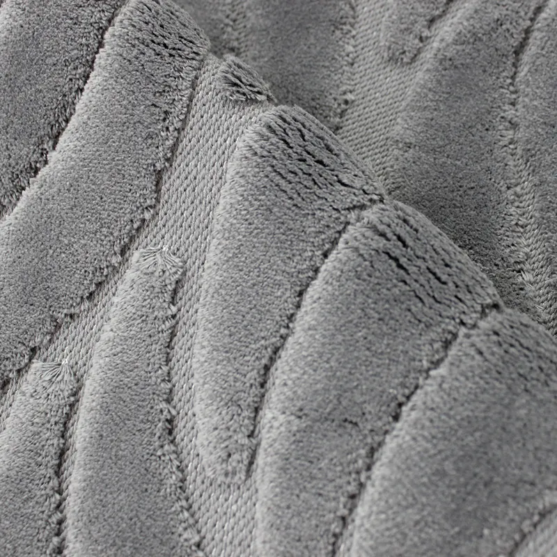 Nova Home Jupen Cotton Bath Rug - Dark Grey (Available In Sizes) product thumbnail 2