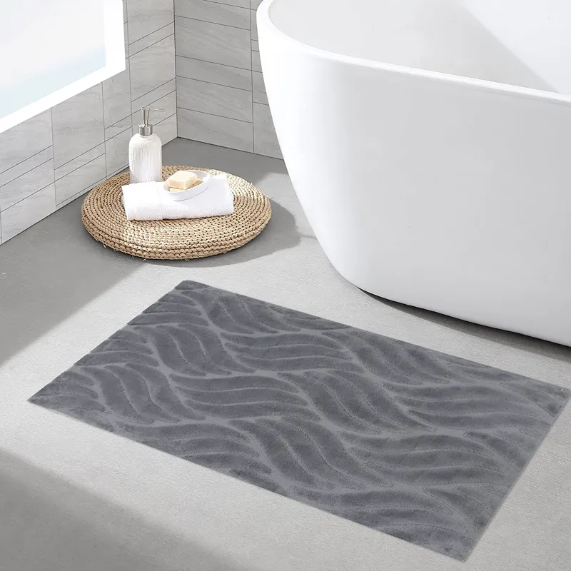 Nova Home Jupen Cotton Bath Rug - Dark Grey (Available In Sizes) product thumbnail 3