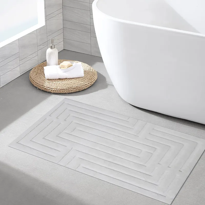 Nova Home Sevara Cotton Bath Rug - Ecru (Available In Sizes) product thumbnail 3