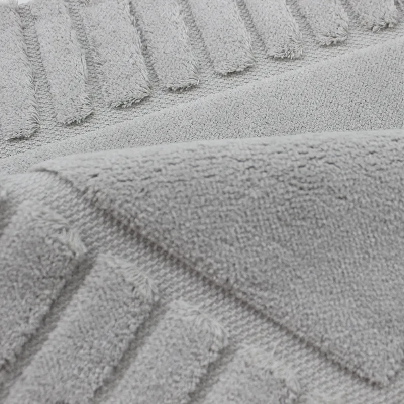 Nova Home Lasan Cotton Bath Rug - Light Grey (Available In Sizes) product thumbnail 2