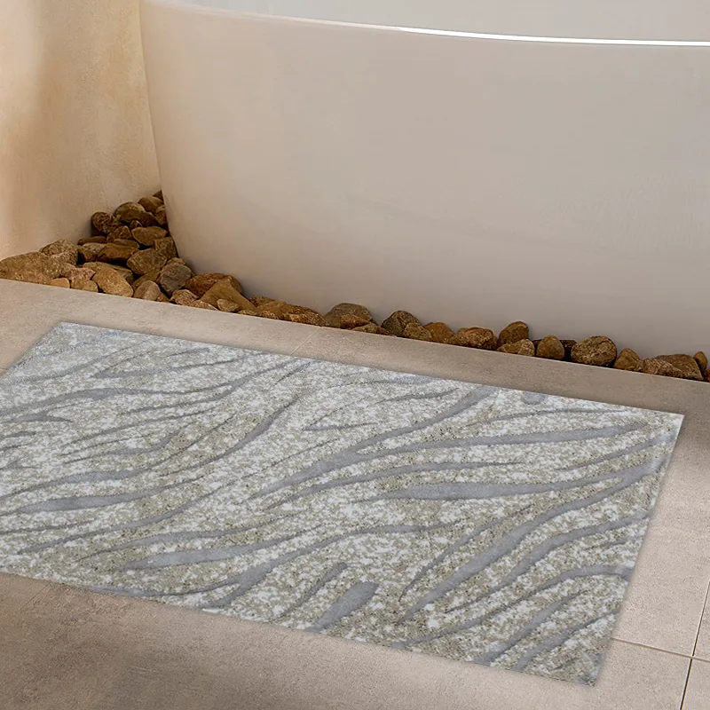 Nova Home Zetra Cotton Bath Rug - 60x100 Cm - Silver product thumbnail 3