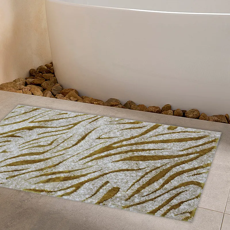 Nova Home Zetra Cotton Bath Rug - 60x100 Cm - Gold product thumbnail 3