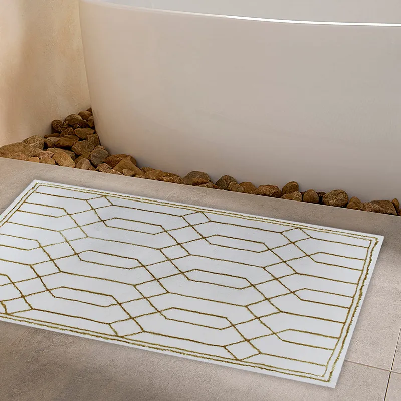 Nova Home Mige Cotton Bath Rug - Gold (Available In Sizes) product thumbnail 3