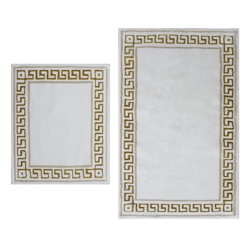 Nova Home Hopy Cotton Bath Rug Set - 2Pcs - Gold product thumbnail 4