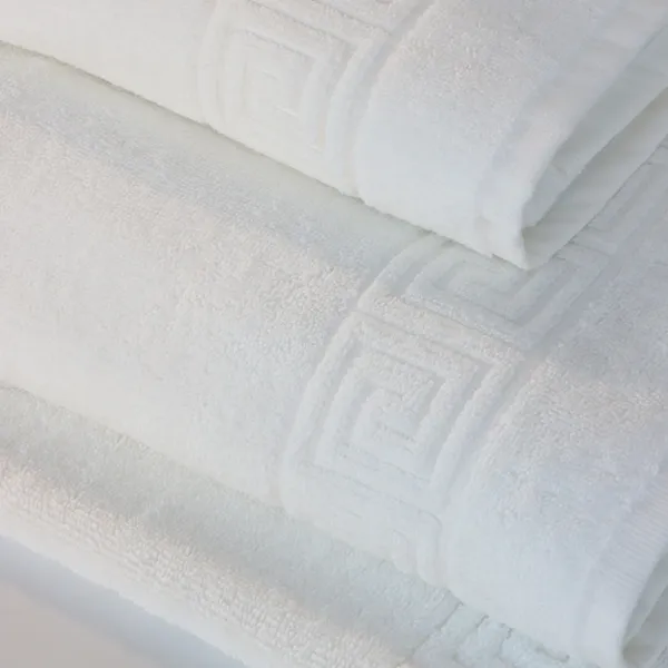 Nova Home Resort Jacquard Towel - 100% Cotton - 50x90 Cm - White product thumbnail 2
