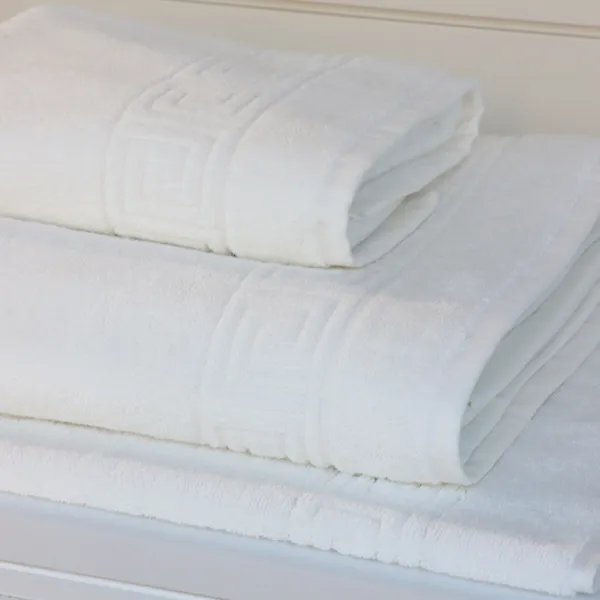 Nova Home Resort Jacquard Towel - 100% Cotton - 50x90 Cm - White product thumbnail 5