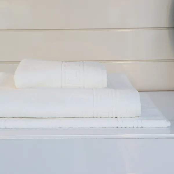 Nova Home Resort Jacquard Towel - 100% Cotton - 100x150 Cm - White product thumbnail 3