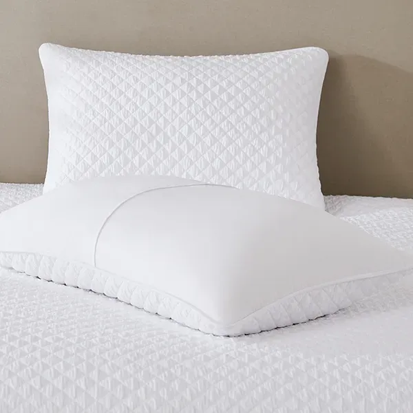 Nova Home Vivid Jaquard Bed Spread Set - 2Pcs - Single & Twin - White product thumbnail 4
