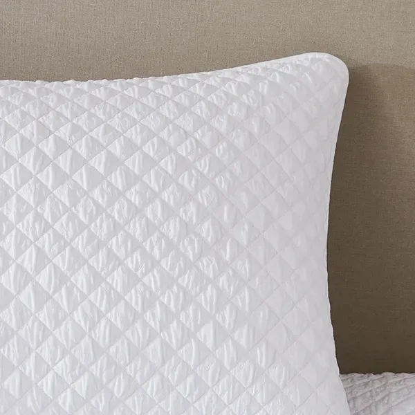 Nova Home Vivid Jaquard Bed Spread Set - 2Pcs - Single & Twin - White product thumbnail 6