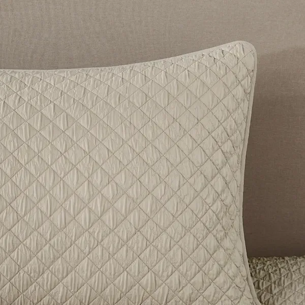 Nova Home Vivid Jaquard Bed Spread Set - Beige (Available In Sizes) product thumbnail 7