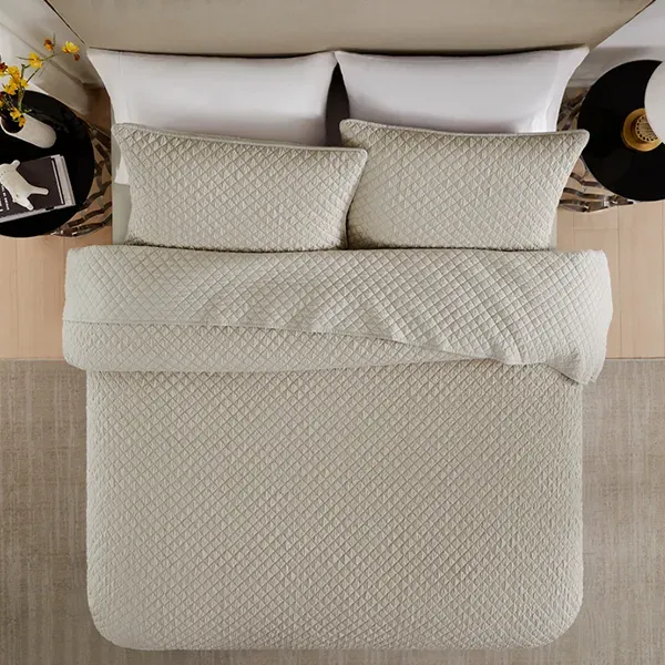 Nova Home Vivid Jaquard Bed Spread Set - Beige (Available In Sizes) product thumbnail 8
