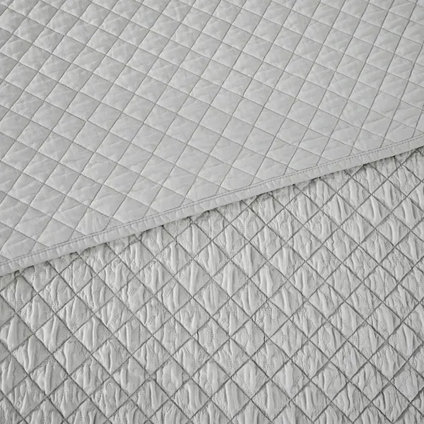 Nova Home Vivid Jaquard Bed Spread Set - Grey (Available In Sizes) product thumbnail 3