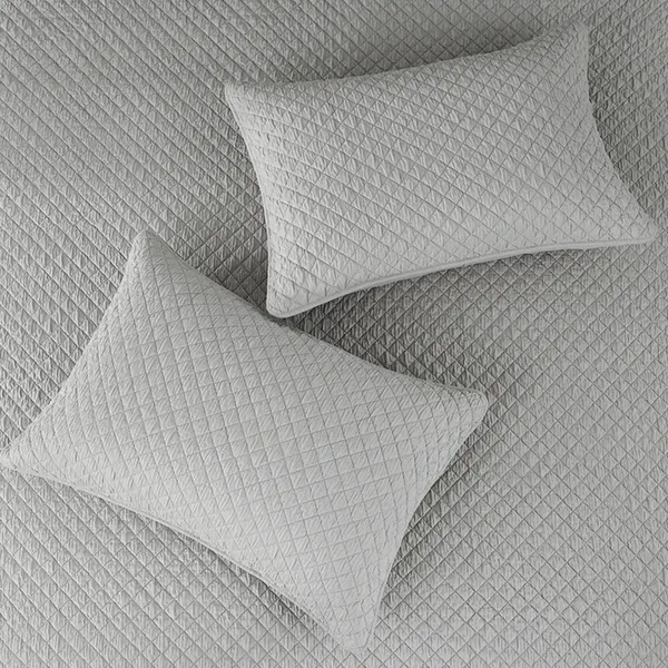 Nova Home Vivid Jaquard Bed Spread Set - Grey (Available In Sizes) product thumbnail 7