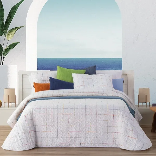 Manterol Bouti Colors Reversible Bed Spread Set - 3 Pcs - King & Super King - Multicolor product thumbnail 2