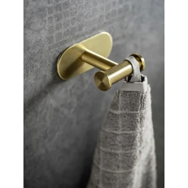 Wenko Orea Turbo-Loc Double Hook - Stainless Steel - Gold Matt product thumbnail 4