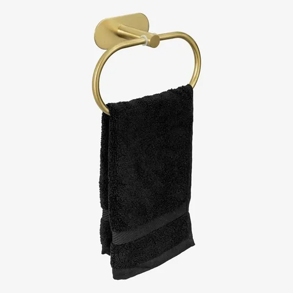 Wenko Orea Turbo-Loc Towel Ring - Stainless Steel -Gold Matt product thumbnail 5