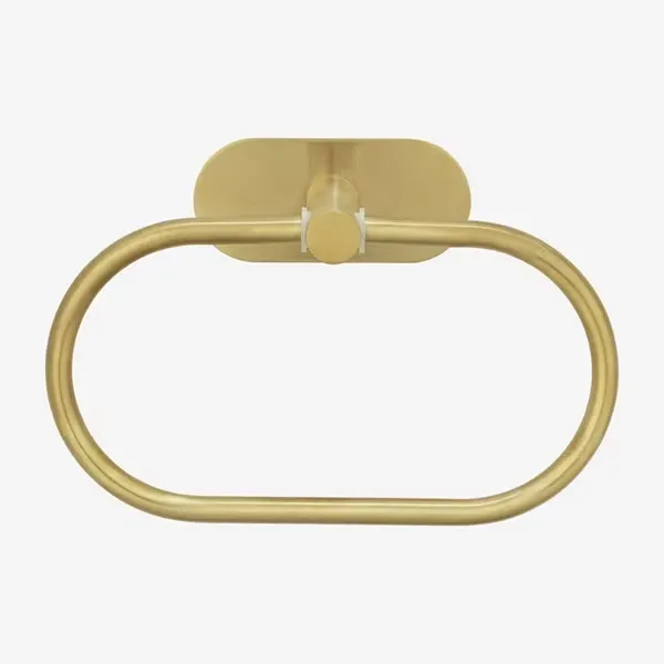 Wenko Orea Turbo-Loc Towel Ring - Stainless Steel -Gold Matt product thumbnail 6