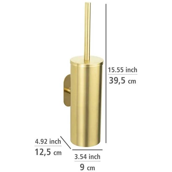 Wenko Orea Turbo-Loc Toilet Brush - Stainless Steel - Gold Matt product thumbnail 5