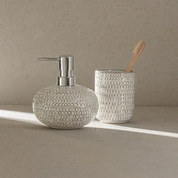 Wenko Pergole Ceramic Liquid Soap Dispenser - 470 Ml - Cream product thumbnail 5