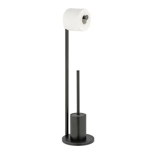 Wenko Ferla Free-standing Rustproof Toilet Set - Black product thumbnail 4
