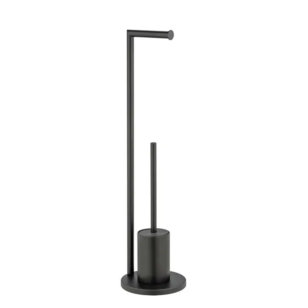 Wenko Ferla Free-standing Rustproof Toilet Set - Black product thumbnail 2