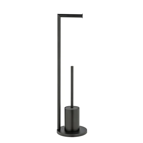 Wenko Ferla Free-standing Rustproof Toilet Set - Black product thumbnail 3