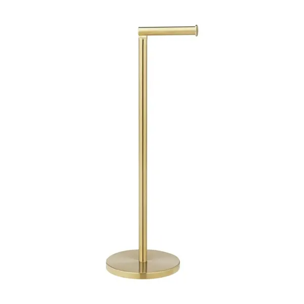Wenko Standing Toilet Paper Holder 2 in 1 - Matt Stainless Steel - Gold product thumbnail 7