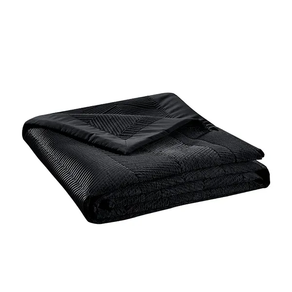 Nova Home Yildiz Satan Bed Spread Set - 3pcs - King & Super King - Black product thumbnail 8