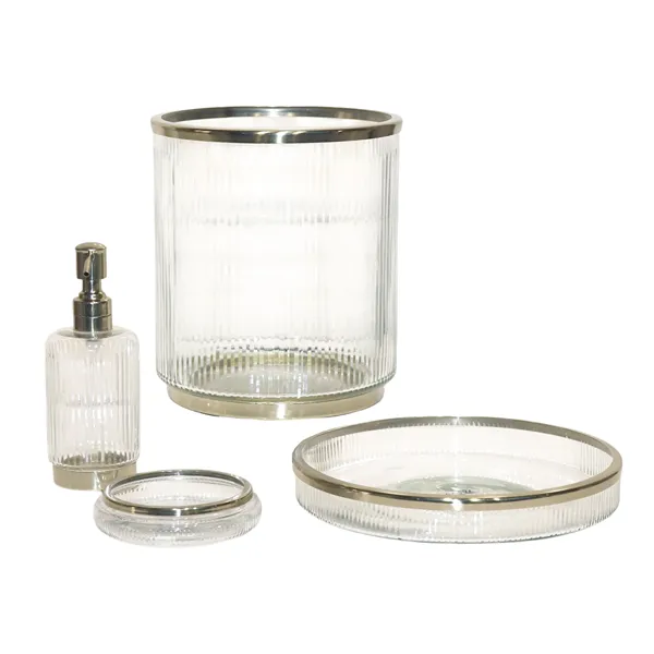 Weva Gold Bath Room Accessories Set - 4Pcs "Pure " product thumbnail 4