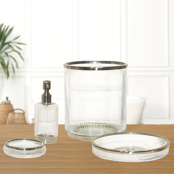 Weva Gold Bath Room Accessories Set - 4Pcs "Pure " product thumbnail 2
