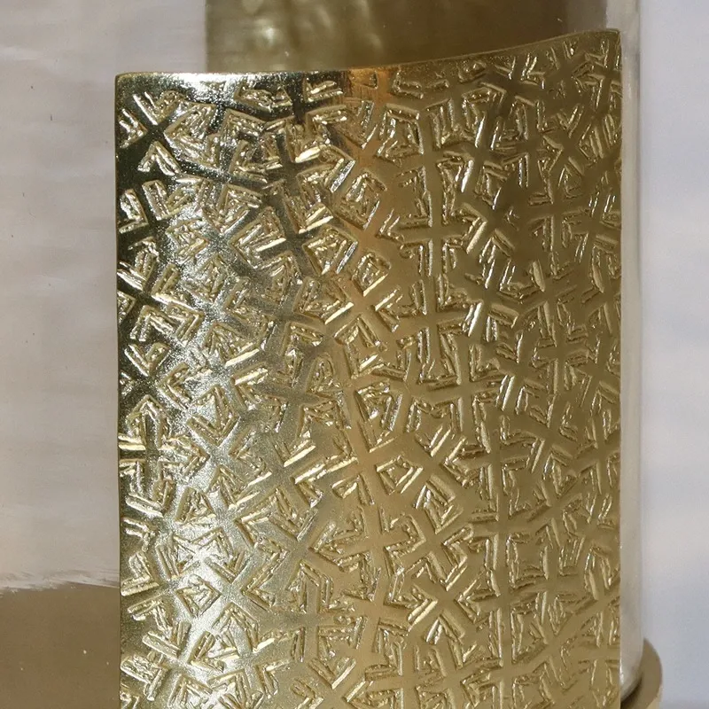 Weva Large Gold Candle Holder "Glint" product thumbnail 2
