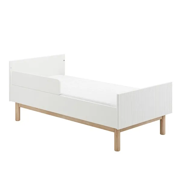 Pinio Miloo Baby's Bed - Growing Bed With Mattress - 70x140 - White product thumbnail 3
