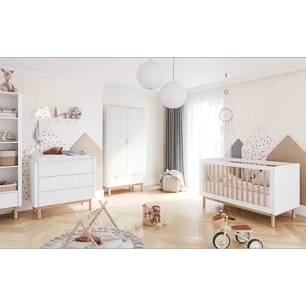 Pinio Miloo Chest Of Drawers - 3 Drawers with Changing Table - White product thumbnail 4