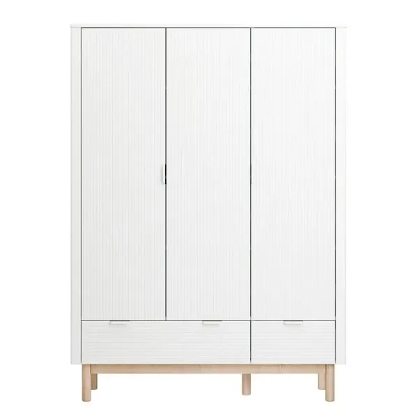 Pinio Miloo 3-Door Baby Room Wardrobe - White product thumbnail 4