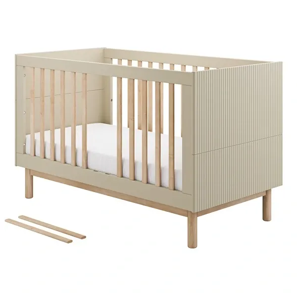 Pinio Miloo Baby's Bed - Growing Bed With Mattress - 70x140 - Champagne product thumbnail 2