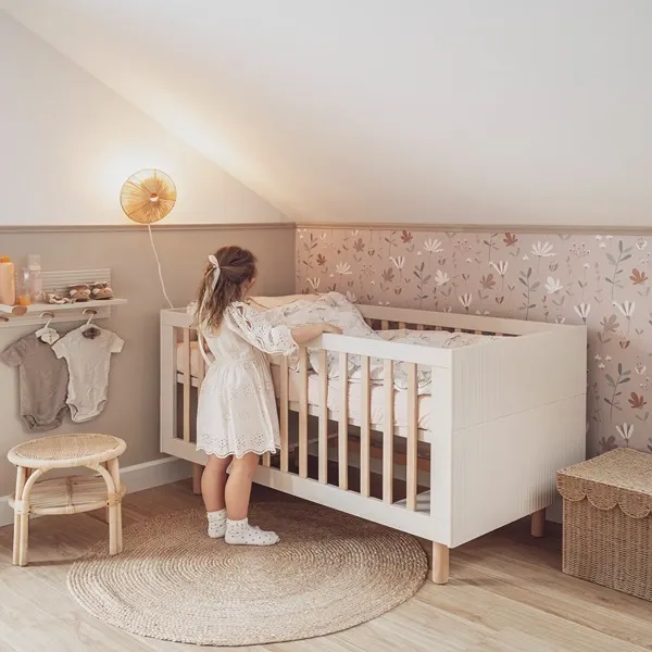 Pinio Miloo Baby's Bed - Growing Bed With Mattress - 70x140 - Champagne product thumbnail 5