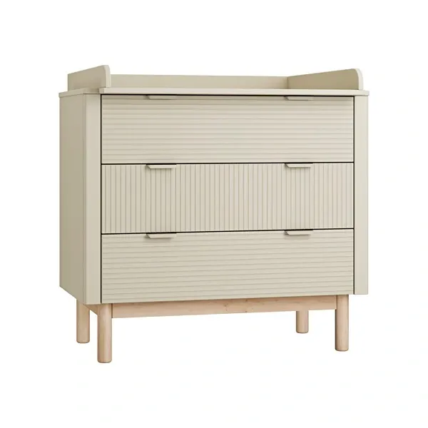 Pinio Miloo Chest Of Drawers - 3 Drawers with Changing Table - Champagne product thumbnail 2