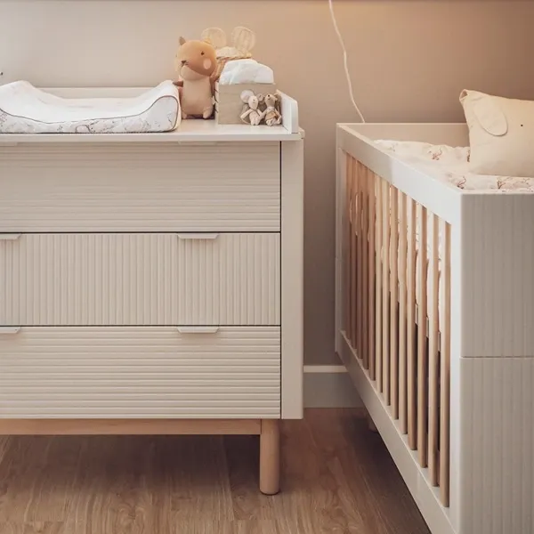 Pinio Miloo Chest Of Drawers - 3 Drawers with Changing Table - Champagne product thumbnail 5