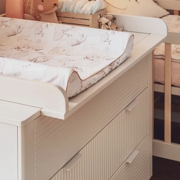 Pinio Miloo Chest Of Drawers - 3 Drawers with Changing Table - Champagne product thumbnail 6