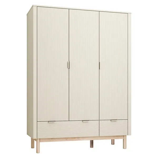 Pinio Miloo 3-Door Baby Room Wardrobe - Champagne product thumbnail 2